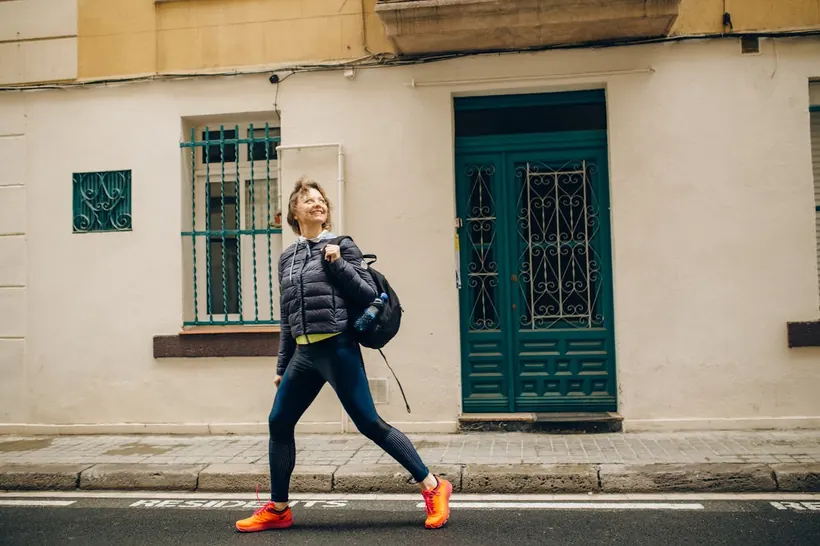 A person staying active between visits